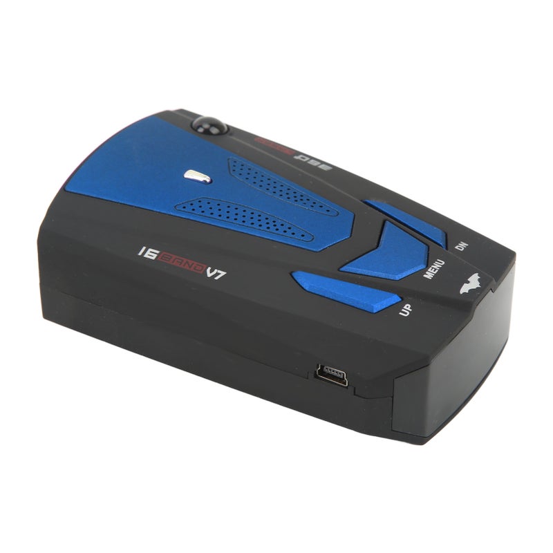 Car Radar Detector 360 Degree Protection Electronic Dog Detector Speedometer Speed Tester Blue - Image 5