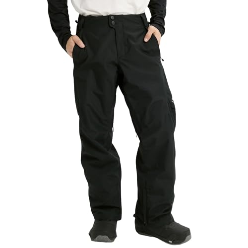 Burton Mens Reserve 2Layer Pants Waterproof Winter Snowboard Pants True Black Large - Image 1