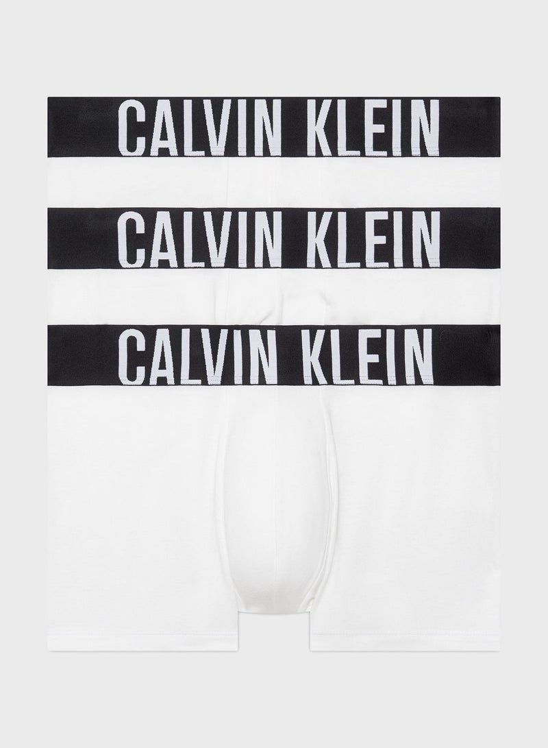 CALVIN KLEIN 3 Pack Logo Band Trunks - Image 1