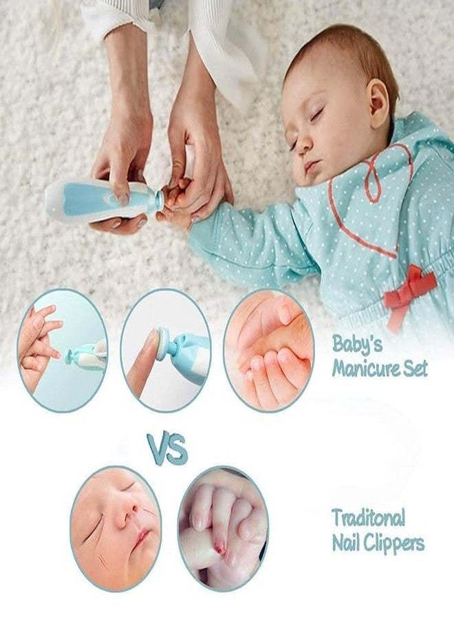 Sument Baby Nail Clippers Safe for Newborn Toddler Adult Toes Fingernails Care Trim Kit 6 Grinding Heads,Baby Grooming kit for Baby Care kit for New Born - Image 4