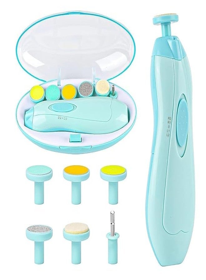 Sument Baby Nail Clippers Safe for Newborn Toddler Adult Toes Fingernails Care Trim Kit 6 Grinding Heads,Baby Grooming kit for Baby Care kit for New Born - Image 1