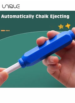Unique 4 Pieces Magnetic Chalk Holder, Adjustable Colorful Reusable Washable Plastic Chalk Holder Set for School Teacher Office ( Yellow, Green, Blue, Red)  - Image 5