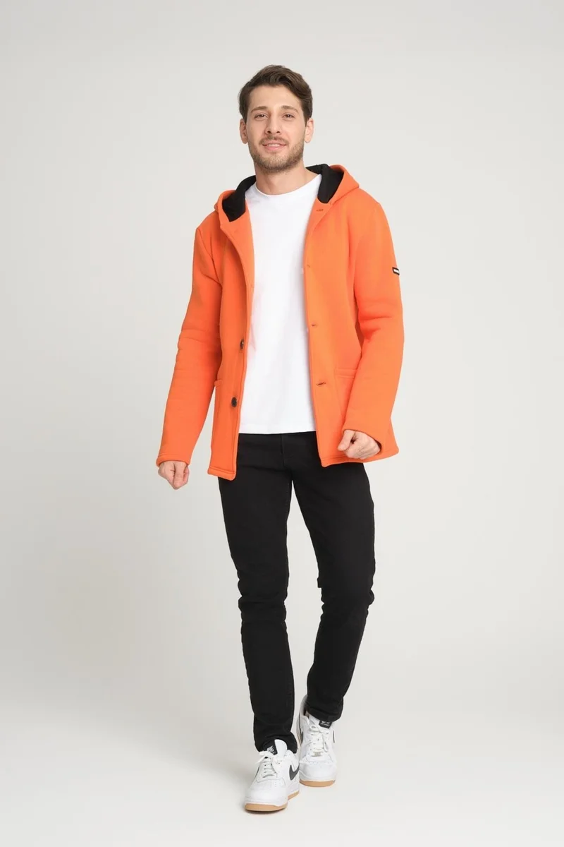 الكسندر جاردي Alexandergardı Hooded Oversize Cardigan with Ribbon Inside (E23-607 03)