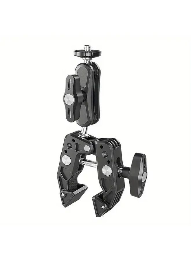 حامل ضوء قابل للتعديل من سبائك الألومنيوم الأسود لكاميرا Insta360 X5 وX4 وX3 وONE X2 وX وRS وR وGO3 - Image 1