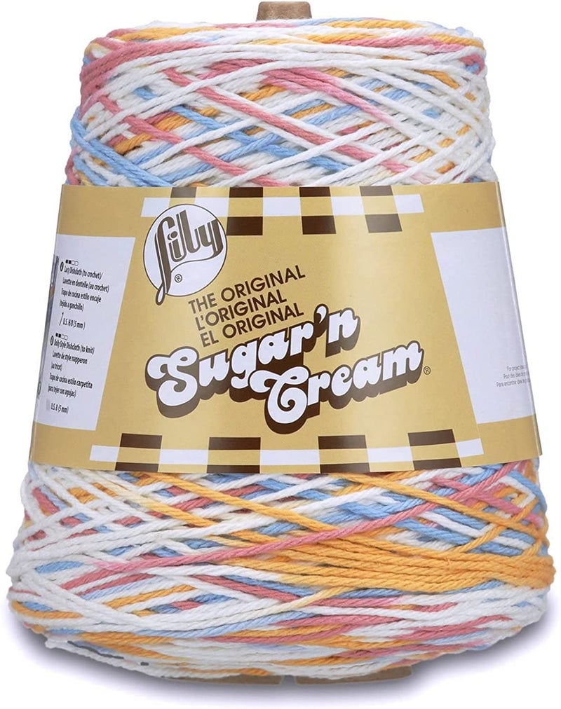 Lily Sugar N Cream Cones Kitchen Breeze Yarn - 1 Pack of 14oz/400g - Cotton - #4 Medium - 706 Yards - Knitting/Crochet - Image 1
