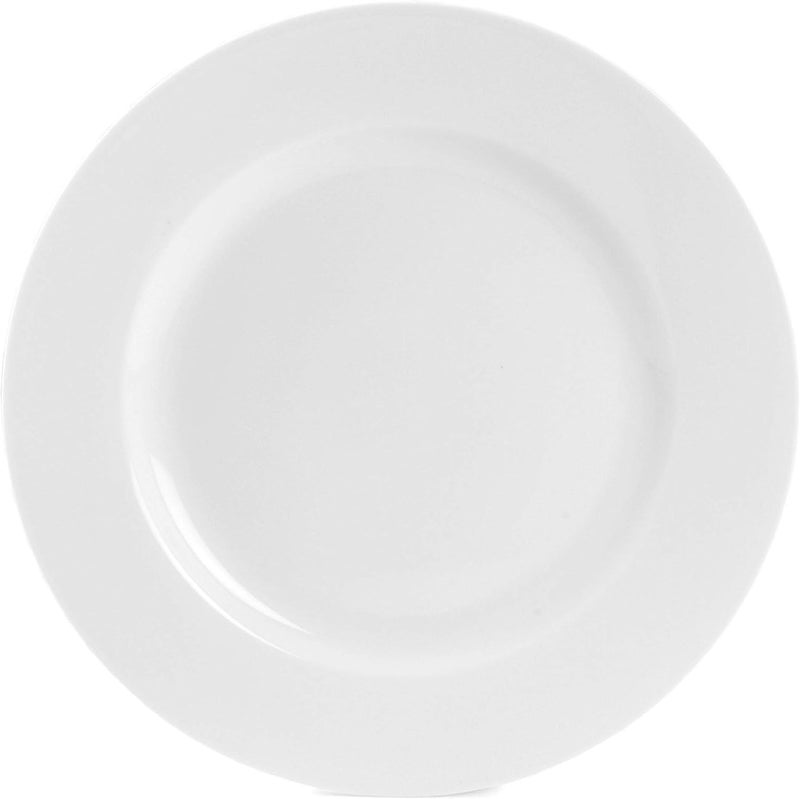 Everyday White طقم أطباق سلطة كلاسيكية بحافة عريضة من 4 قطع، 8.25 بوصة - Image 2