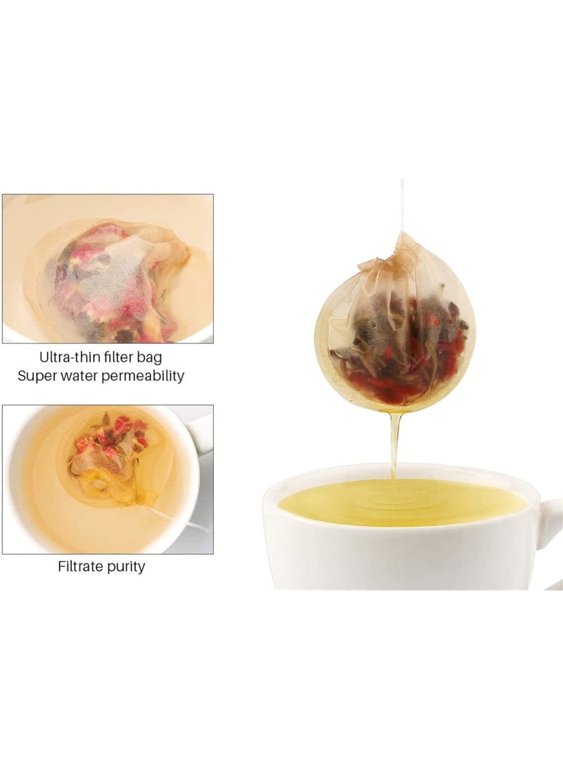 SOLARAE 300PCS Disposable Empty Tea Bags, Paper, Tea Infuser, Bag, Beige - Image 3