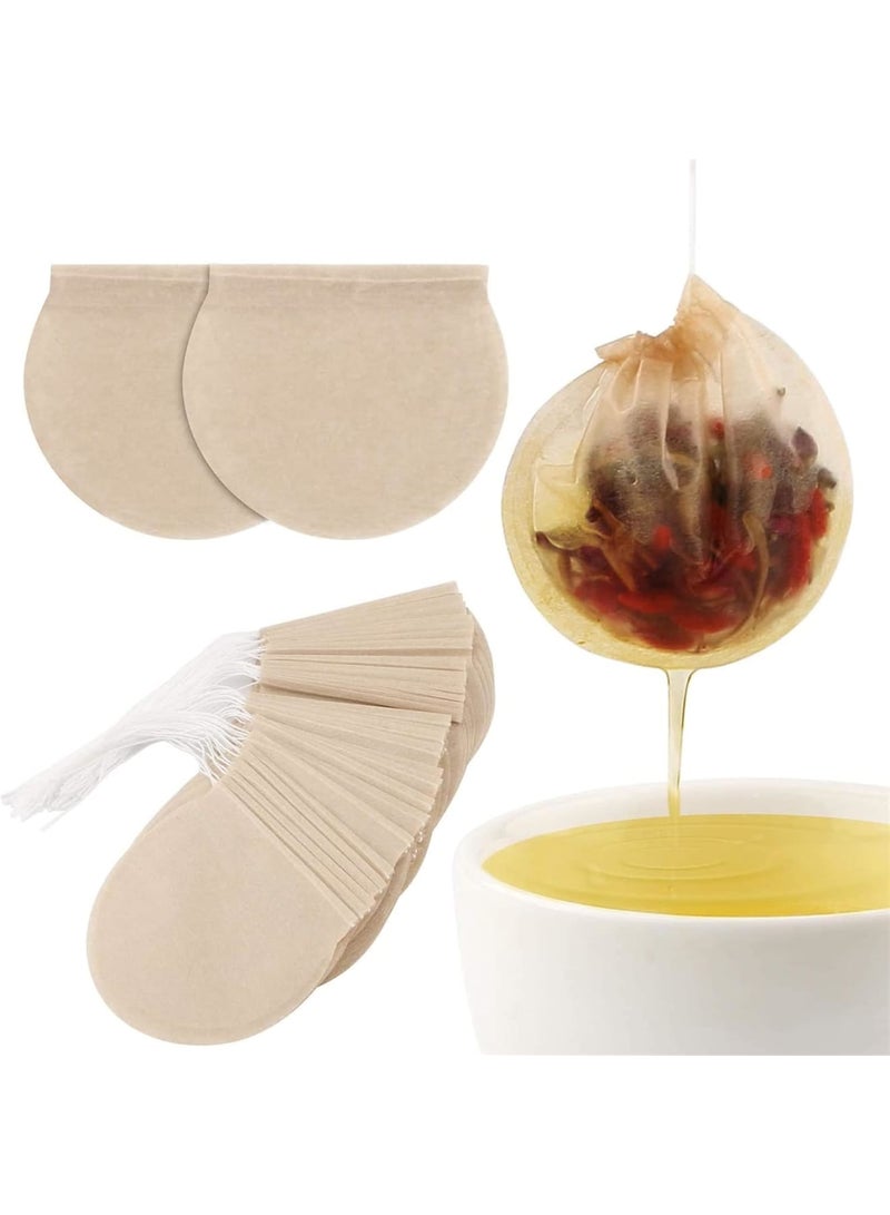 SOLARAE 300PCS Disposable Empty Tea Bags, Paper, Tea Infuser, Bag, Beige - Image 1