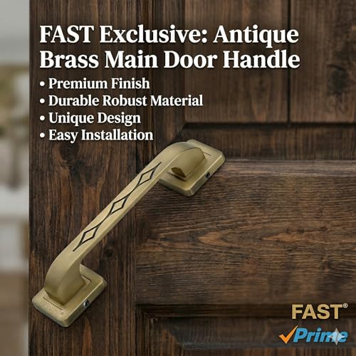 FAST Zinc Dh68 8 Inch Brass Antique Main Door Pull Handle For Home - Image 2
