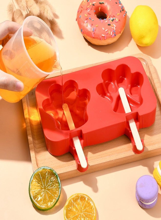 Airssory 2 pcs Red Dog Paw Shaped Fondant Mold Cute Animal Pet Claw Mold for DIY Party Cake Chocolate Popsicle Jello Candy Craft Making Decoration - Image 5