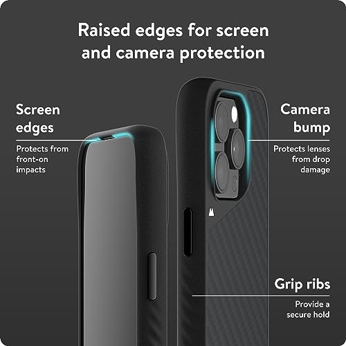 Mous for iPhone 15 Pro Max Case MagSafe Compatible - Limitless 5.0 - Carbon Fibre - Protective iPhone 15 Pro Max Case - Shockproof Phone Cover - Image 4