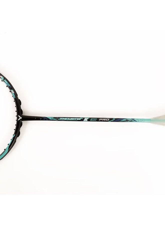 Victor Badminton Racket, Carbon Fiber, Offensive Type, Single Racket Tk-30pro, Black 4u, Pre-strung 25 Lbs, With Grip Tape - Image 5