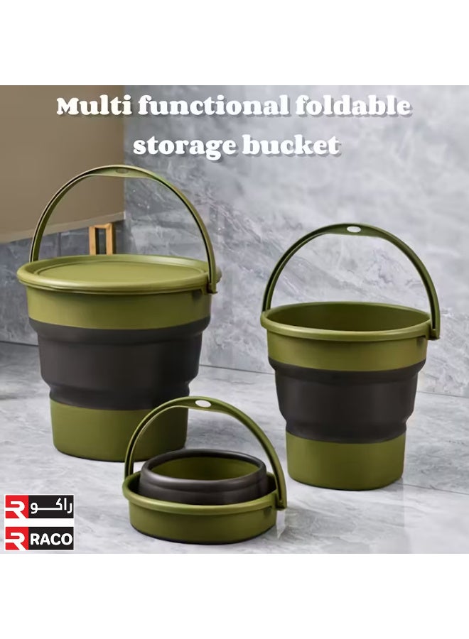 راكو دلو تخزين متعدد الوظائف قابل للطي من راكو - مناسب للحمامات والتخييم - Image 2