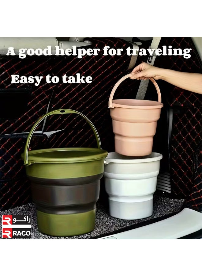 راكو دلو تخزين متعدد الوظائف قابل للطي من راكو - مناسب للحمامات والتخييم - Image 4