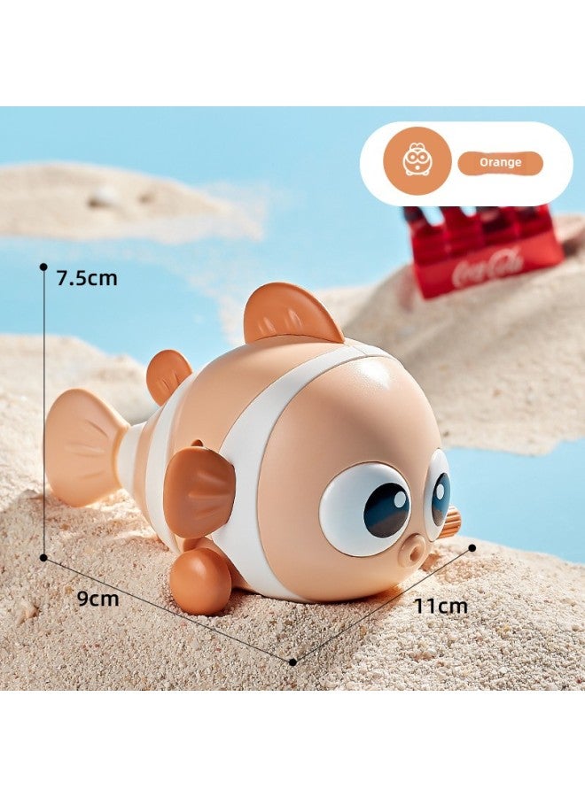 Baby Clockwork Caterpillar Swing Toy Winding Cartoon Clownfish Baby Puzzle TikTok Net Red Toy-Color:891-1 Clown Fish ]  - Image 1