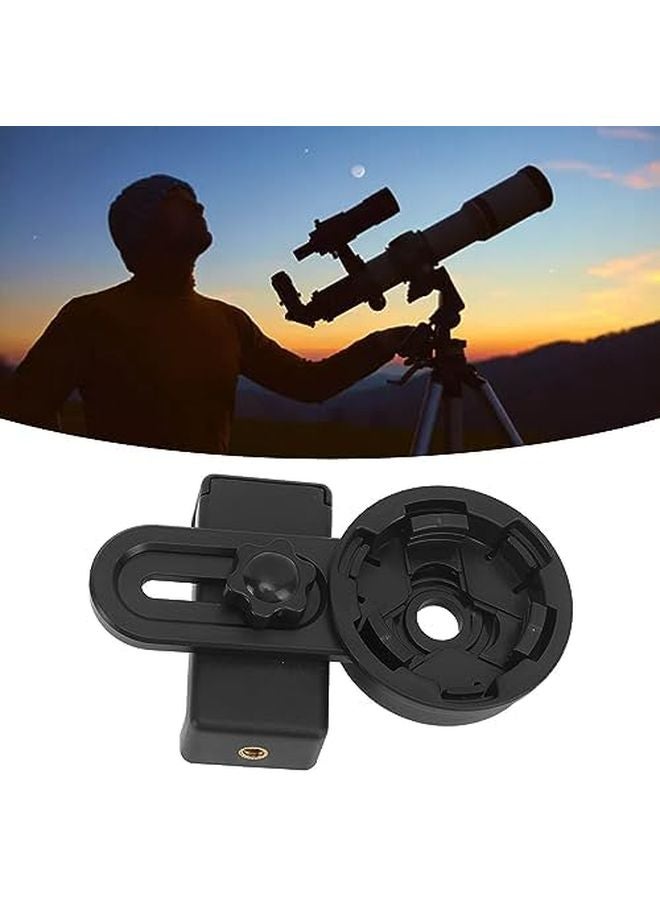 حامل محول الهاتف الذكي العالمي لتلسكوبات الفلك والمجاهر والتصوير الفوتوغرافي، مع مشبك هاتف بلاستيكي قابل للتعديل - Image 4