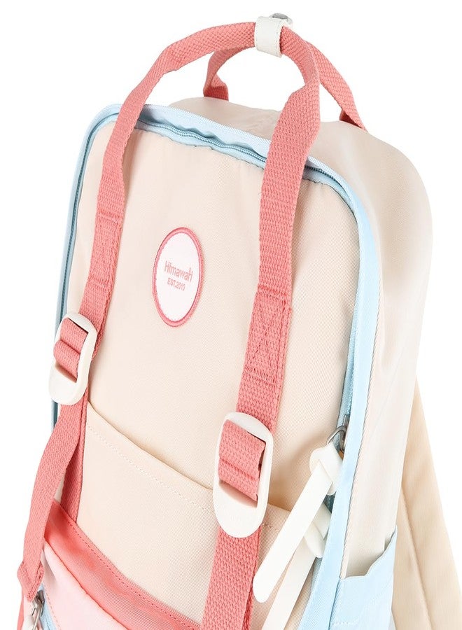himawari Laptop Backpack for Women, 14.9 Inch,Large Capacity College Bookbag for School, Waterproof Casual Daypack for Travel-1088-03#Light Pink - Image 5
