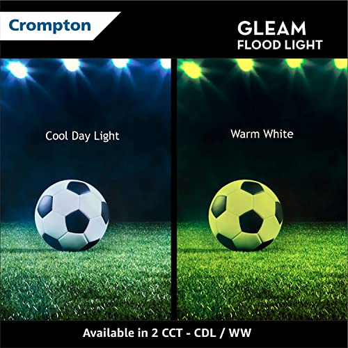 Crompton Aluminium Gleam 30W LED Flood Light | Outdoor Waterproof Security Light | Wide Angle Beam | Cool Daylight 6500K | Energy Saving | Pack of 2 - Image 4