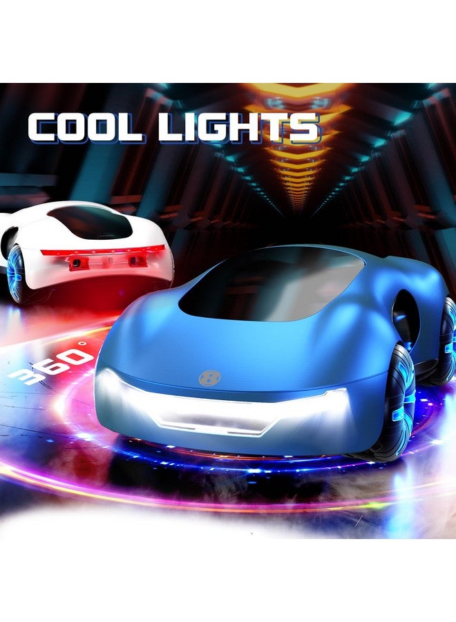 AiQi Remote Control Car, 2.4Ghz Futuristic Gesture Sensing Rc Sunt Car With Cool Lighting And Spray, 360° Rotating Side Drift Rc Cars For Boys Age 6-12 4-7 8-12 Birthday Gifts Toy Cars (Blue) - Image 4