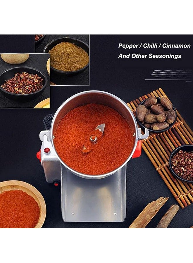 AL RAID 800g 3000W Electric Grain Grinder,Superfine Mill for Herb/Spice/Nut/Cereal 30s Speedy Grinding with Overload Protection&5min Timer,Wheat Dry Food Coffee Grinder Machine,36000RPM - Image 5