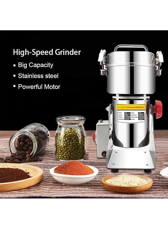 AL RAID 800g 3000W Electric Grain Grinder,Superfine Mill for Herb/Spice/Nut/Cereal 30s Speedy Grinding with Overload Protection&5min Timer,Wheat Dry Food Coffee Grinder Machine,36000RPM - Image 2
