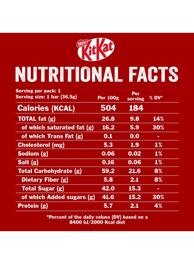 KitKat 4 Finger Dark Chocolate Wafer - Image 3