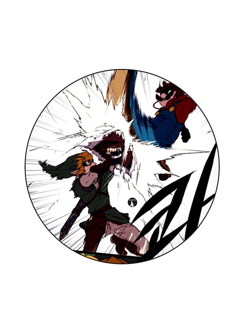 RKN Video Game Super Smash Bros Print Mouse Pad Multicolour