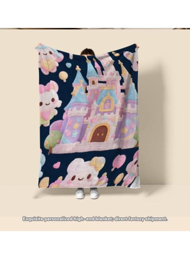 general Baby and children's cartoon flannel thin blanket (warm and comfortable, suitable for sleep, games) 70cm*100cm - 609 - Image 1