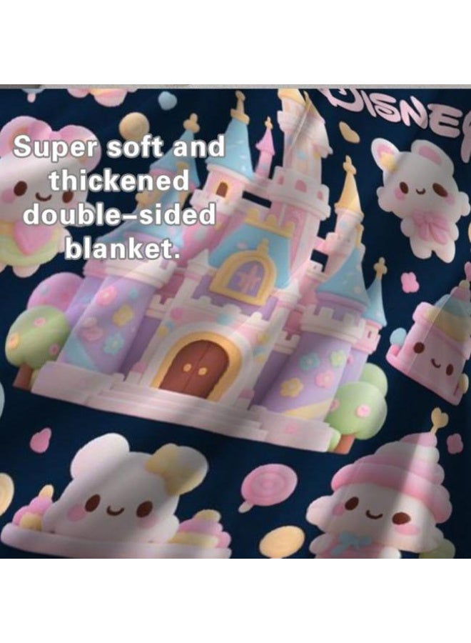 general Baby and children's cartoon flannel thin blanket (warm and comfortable, suitable for sleep, games) 70cm*100cm - 609 - Image 5