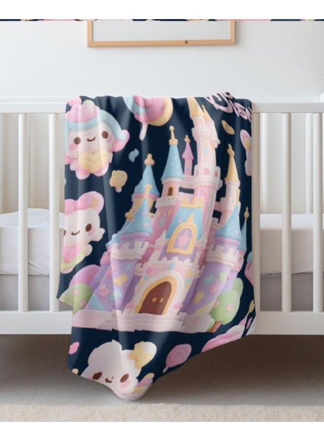 general Baby and children's cartoon flannel thin blanket (warm and comfortable, suitable for sleep, games) 70cm*100cm - 609 - Image 2