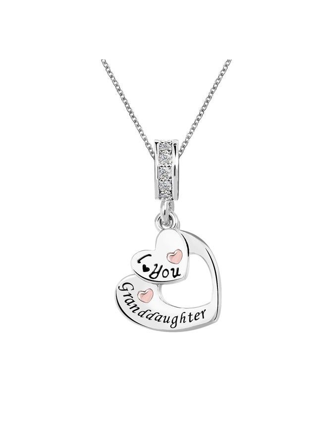 ZakiaHo Granddaughter Love Heart Charms for Pandora Bracelets Christmas Birthday Gifts Womens Rose Gold Plated Jewelry Comaptible with Pandora Charms Bracelets - Image 5