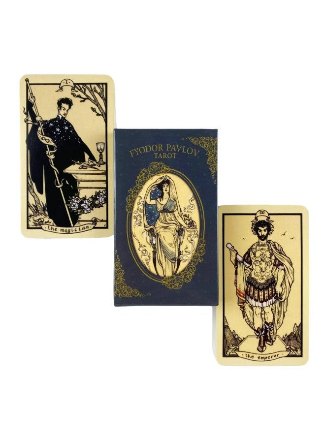 NIBEMINENT 78pcs Fyodor Pavlov Tarot Oracle Tarot Psychic Card Fortune Telling Divination Tarot Card - Image 1