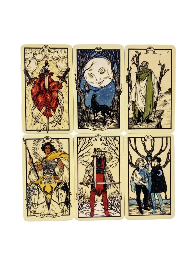NIBEMINENT 78pcs Fyodor Pavlov Tarot Oracle Tarot Psychic Card Fortune Telling Divination Tarot Card - Image 2