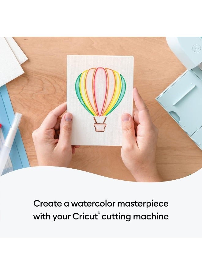 Cricut Watercolour Cards  Ivory  12.1Cmx12.1Cm (Size S40)  12-Pack  For Use With Watercolour Markers And Card Mat - Image 4