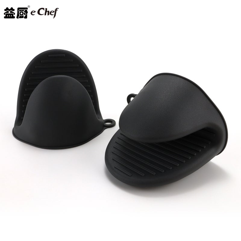 Anti-scald hand clip bowl plate non-slip insulation Gloves oven microwave oven air fryer kitchen baking gloves Gray (single) - Image 1