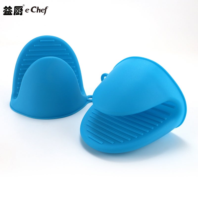 Anti-scald hand clip bowl plate non-slip insulation Gloves oven microwave oven air fryer kitchen baking gloves Gray (single) - Image 3