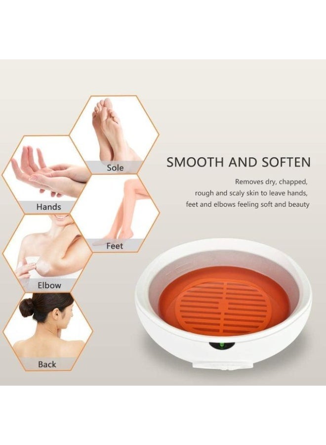 جهاز تسخين شمع البارافين الاحترافي لليدين والقدمين - سعة 2.3 لتر وقوة 200 واط - حمام شمع ساخن للمنتجعات الصحية (سبا) والمنزل - لون برتقالي - Image 4