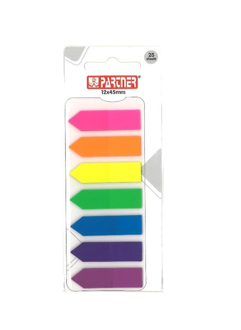 PARTNER 175-Piece Arrow Page Marker Index Tabs Multicolour  - Image 1