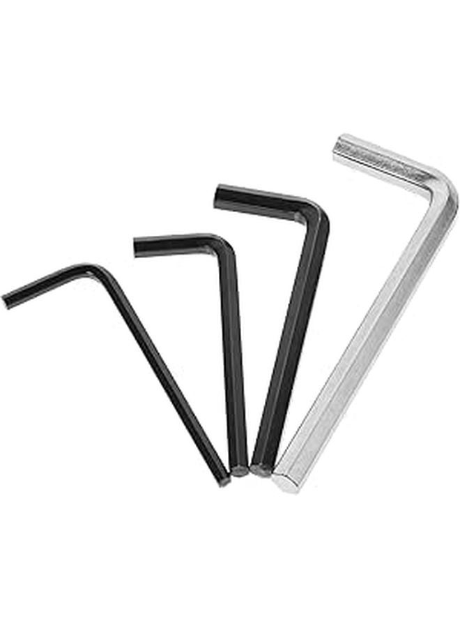 Hex Key Wrench Set 4 Piece Carbon Steel L Shape M3 M4 M5 M6 for Furniture Assembly - Image 1
