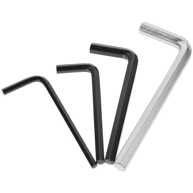 Hex Key Wrench Set 4 Piece Carbon Steel L Shape M3 M4 M5 M6 for Furniture Assembly - Image 2