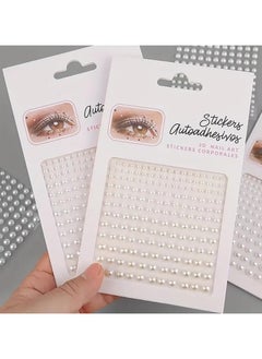 1Pc Oval Silver Teardrop Shape 3D Jewelry Simulation Stickers for Makeup Party DIY Eyebrow Face Self-adhesive Decoration