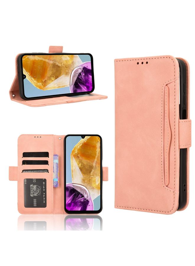 S-TOP Case For Samsung Galaxy F15 / M15 5G Skin Feel Calf Texture Card Slots Leather Phone Case - Image 1