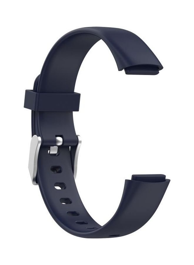 NIBEMINENT Silicone Replacement Strap Watchband For Fitbit Luxe Size:S Dark Blue - Image 3