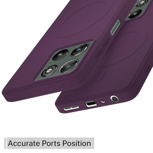 Pikkme Back Cover for Motorola Moto G67 Power 5G / G57 Power 5G Soft Matte Silicone Mag-Safe Design (Mag-Safe Not Support) Camera Protection | Slim Fit Bumper Cover (Purple) - Image 4