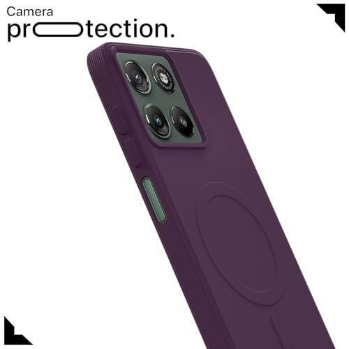 Pikkme Back Cover for Motorola Moto G67 Power 5G / G57 Power 5G Soft Matte Silicone Mag-Safe Design (Mag-Safe Not Support) Camera Protection | Slim Fit Bumper Cover (Purple) - Image 5