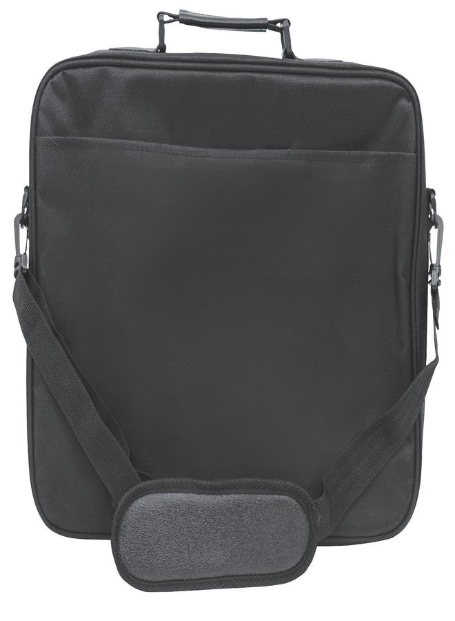 Manhattan 17 Inch Laptop Briefcase Shoulder Bag, Ultra-Lightweight & Padded Compartments, for Carrying Laptop, Notebook, Macbook, Tablet, Black, 3 Yr Mfg Warranty - 421560 - Image 5