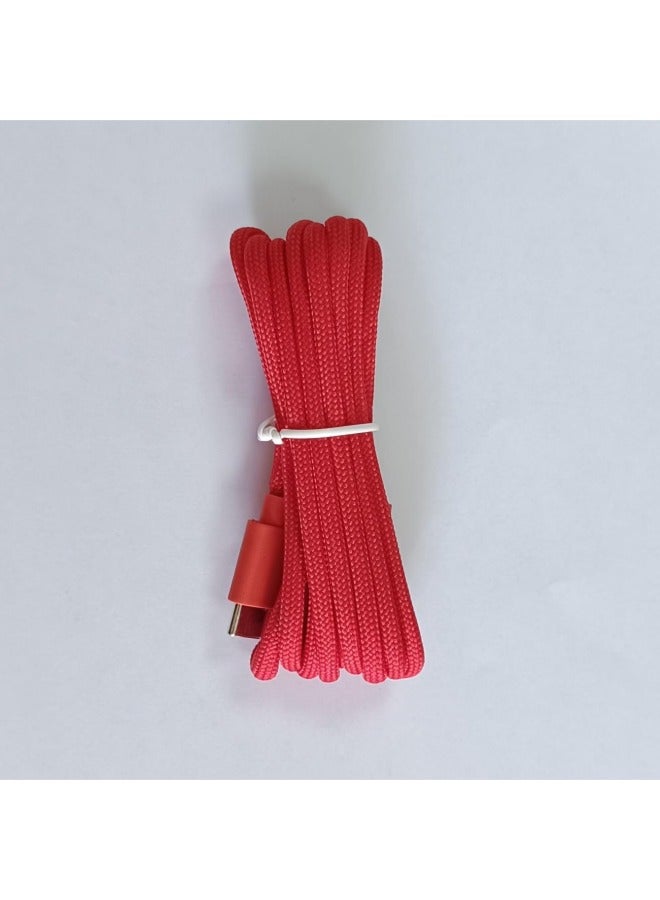 Loquat Mouse And Keyboard Universal Type-C Umbrella Cord Charging Wire Data Cable Soft Shielding 4K Transmission Mouse Keyboard Cable-Color:White Type-c Four-core Umbrella Cord 1.8m  - Image 3