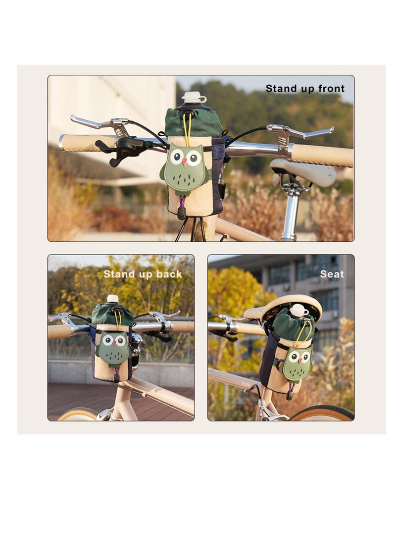 Generic - Cartoon Bike Water Bottle Holder and Front Bag, Versatile Waist and Shoulder Bag with Extended Strap for Mountain Bikes, e-Bikes and Scooters - Image 1