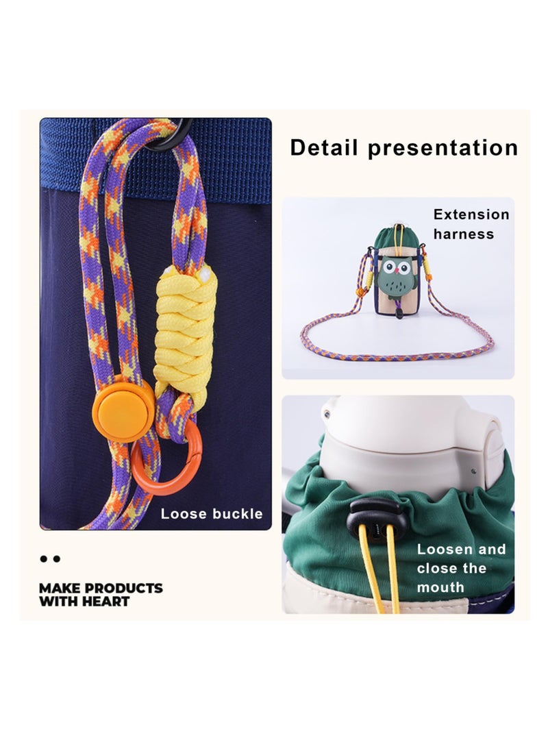 Generic - Cartoon Bike Water Bottle Holder and Front Bag, Versatile Waist and Shoulder Bag with Extended Strap for Mountain Bikes, e-Bikes and Scooters - Image 1