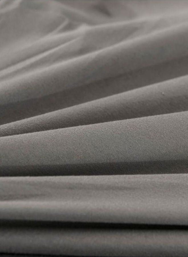 NIBEMINENT Solid Pattern Sofa Slipcover Grey 90 x 140centimeter - Image 4